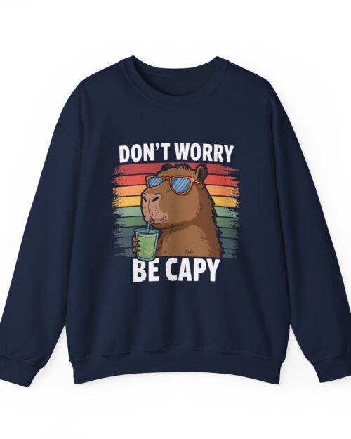 Don't Worry Be Capy – Unisex Heavy Blend™ Crewneck Sweatshirt